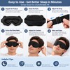 3D Sleep Mask for Sleeping – Soft Breathable Light-Blocking Eye