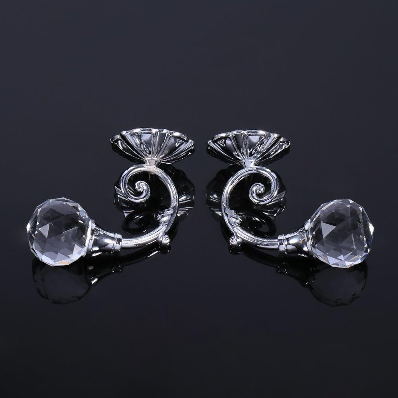 2Pcs Curtain Holdbacks, Curtain Tie Backs Curtain Drapery Holdbacks Metal