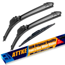 3 Wiper Blades 26" + 20" Front Wiper + 16" Rear Wiper Blades for Dodge Grand Caravan 2008-2019/Chrysler Town & Country 2008-2016-OE Original Quality (Pack of 3)