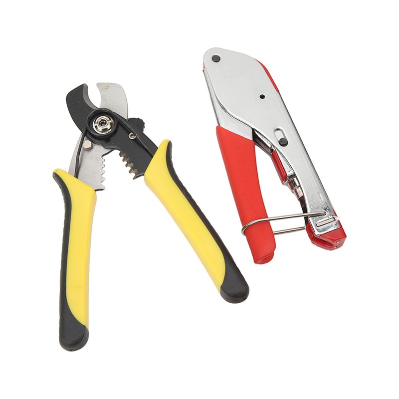 RG59 RG6 Coax Cable Crimper Tool Kit Coaxial Cable Crimper