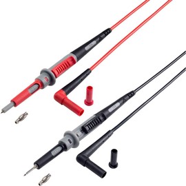 VOLTCRAFT MS-4PS-E Safety Test Lead 4 mm Safety Plug Test Probe 1.00 m Black, Red Pack of 1