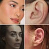 HENYQANN Conch Piercing Ring Septum Piercing Nose Ring Daith Helix