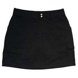 BIMINI BAY OUTFITTERS LTD Women's Gold Coast II Skort w/BloodGuard (Black, 14)
