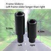 Vanshly Black No Cut Frame Sliders Fits Kawasaki Ninja 650