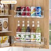 LUCYCAZ 2 Pack Wall Mounted Spice Rack with 8 Hooks,