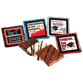 Graduation - Chocolate Covered Graham Crackers - 12 piece
