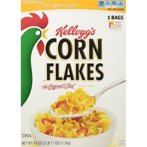 Kellogg's Corn Flakes, 43 Ounce