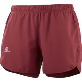 Salomon Women's Standard Agile Short W, Pomegranate, S