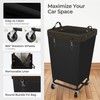 160L Laundry Hamper Sorter Extra Large, Heavy-Duty Laundry Basket with