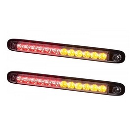 BUL BARS 2 x Multifunction Parking Light + Position Light + Direction Indicator 12V 24V with Control Plate E Additional Brake Light Brake Light Third Car IP68
