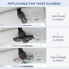 Ompellus Magnetic Sunglasses Holder for Car Sun Visor, Double Position