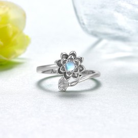 Daixiya Just Breathe Rings for Women 925 Sterling Silver Hope Rings Fidget Rings for Anxiety Jewelry Gifts for Women