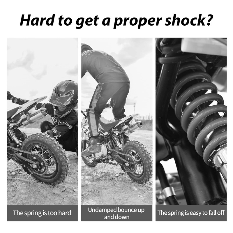 RUTU 10.25" 260mm Rear Shock, Mono Shock, Universal Pit Bike