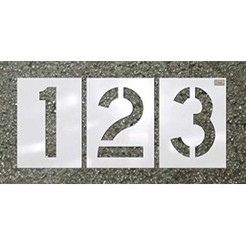 C.H. Hanson - Number Kit 12 Pc. - Stencil Font Size 4"x2.75" HWY font