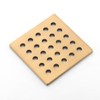 HOLGE 3.75 INCH Square Shower Drain Cover 95MM Floor Drain