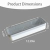 Silverware Tray with Lid, Clear Flatware Organizer, Kitchen Drawer Storage