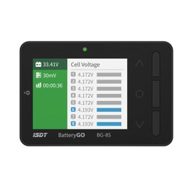   ISDT BattGo BG-8S Battery Meter, LCD Display Digital Battery Capacity Checker Battery Balancer Battery Tester for LiPo/LiFe/ Li-ion/NiMH/Nicd