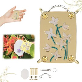 Metal Flower Press, Micro Flower Press Set, Micro Press Flower Tool, Metal Miniature Press Flowers, Creative Miniature Plant Press, Plant Preservation, Craft Lovers, Orchid (C)