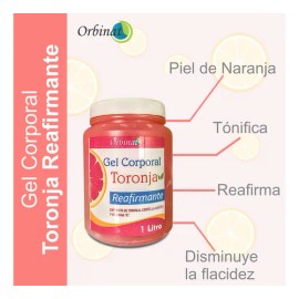Gel Corporal Reafirmante De Toronja Orbinat 1 Litro Toronja