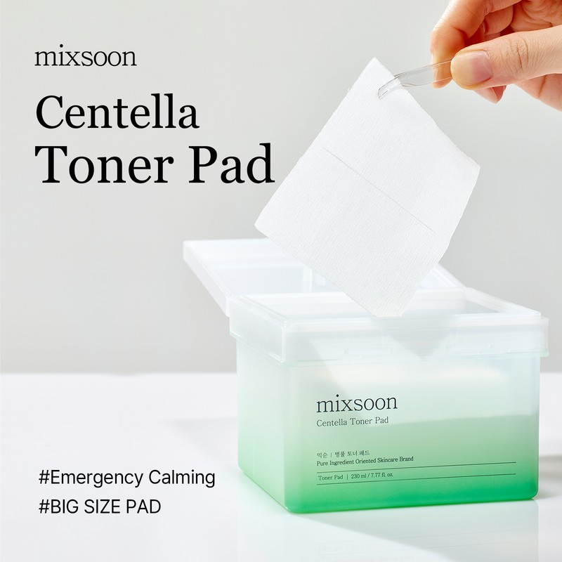 MIXSOON [MIXSOON]Centella Asiatica Toner Pad (120 Sheets)