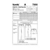 Burda B7966 - Cartamodello per Pantalone, 19 x 13 cm