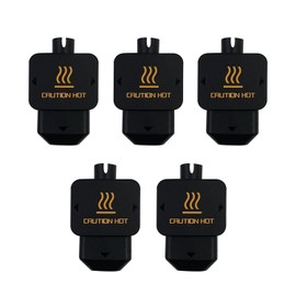 HysiPrui 5pcs H2S/H2D Silicone Socks for Bambu Lab H2D of 3D Printer Parts Accessories, Hotend Heater Block Insulation Cover Nozzle Protection High Temperature Extruder Heating Block Silicone Cover