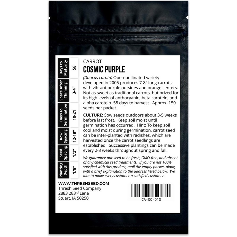 Cosmic Purple Carrot - 150 Seeds