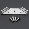 Pxyelec Silver Corner Protectors Stainless Steel Bracket Cupboard Corner Three