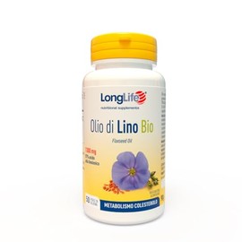 LongLife® Olio di Lino Bio | titolato al 57% in acido alfa-linolenico | Integrità cellulare | Supporto al metabolismo lipidico | 50 perle | Senza glutine e doping free
