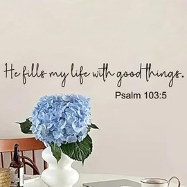 Bible Verse Wall Decals Inspirational Quote Wall Stickers Religious Vinyl Art Wall Decor