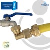 tecuro Angled tap connector with plug-in coupling and 3/4 internal