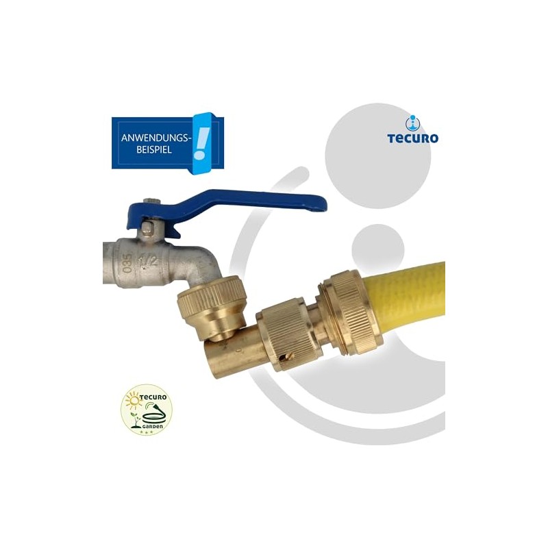 tecuro Angled tap connector with plug-in coupling and 3/4 internal
