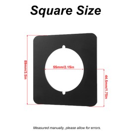 2PCS Door Lock Repair Plate, Thick Door Lock Reinforcement Plate, Door Lock Fixing Plate, Door Knob/Deadbolt Fixing Filler Cover Plate, Prevent Door Lock Loose or Wobbly Repair Backplate Square