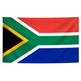 South Africa Flag 3x5 Ft South African National Flags with Brass Grommets for Indoor Outdoor Party Yard Bar Garden Street Decorations