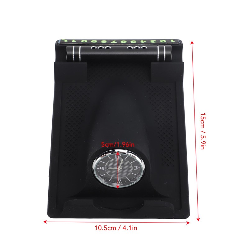 Central Console Dashboard Clock Parking Phone Number Card Aromatherapy Tube