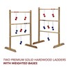 Hathaway Solid Wood Ladder Toss Game Set Brown
