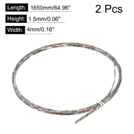 MECCANIXITY 2 Pcs Plastic Binding Purfling Strip 1650x4x1.5mm Guitar Binding Edge Trim for Acoustic Classical Guitar Parts Accessories Blue