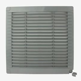 VONLIS® Ventilation Grille Exhaust Grille Slat Grille Plastic Square 200 x 200 mm Grey