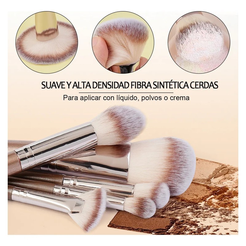 Brochas Maquillaje Profesional Maange Brocha Para Base Pincel Para Delinear