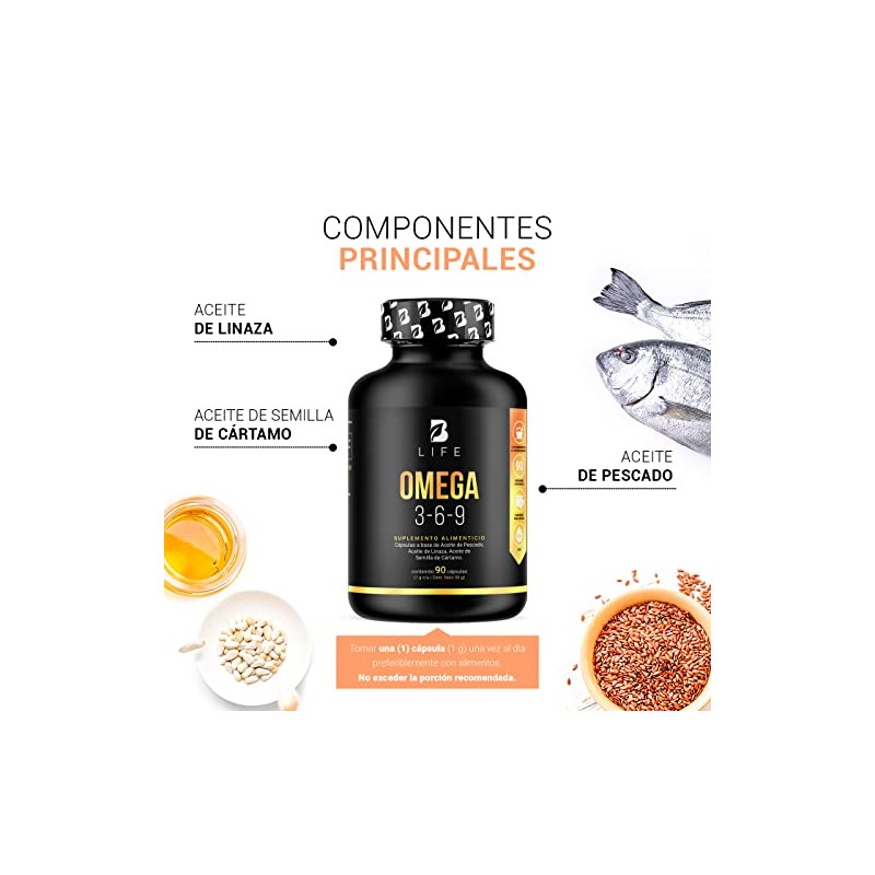 Omega 3-6-9 de 90 Cpsulas con 1000 mg de concentracin