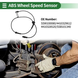 Motoforti ABS Wheel Speed Sensor Front Left Right ABS Sensor Anti-lock Braking System Sensor No.SSW100080/4410329612 for Land Rover Freelander 1998-2006