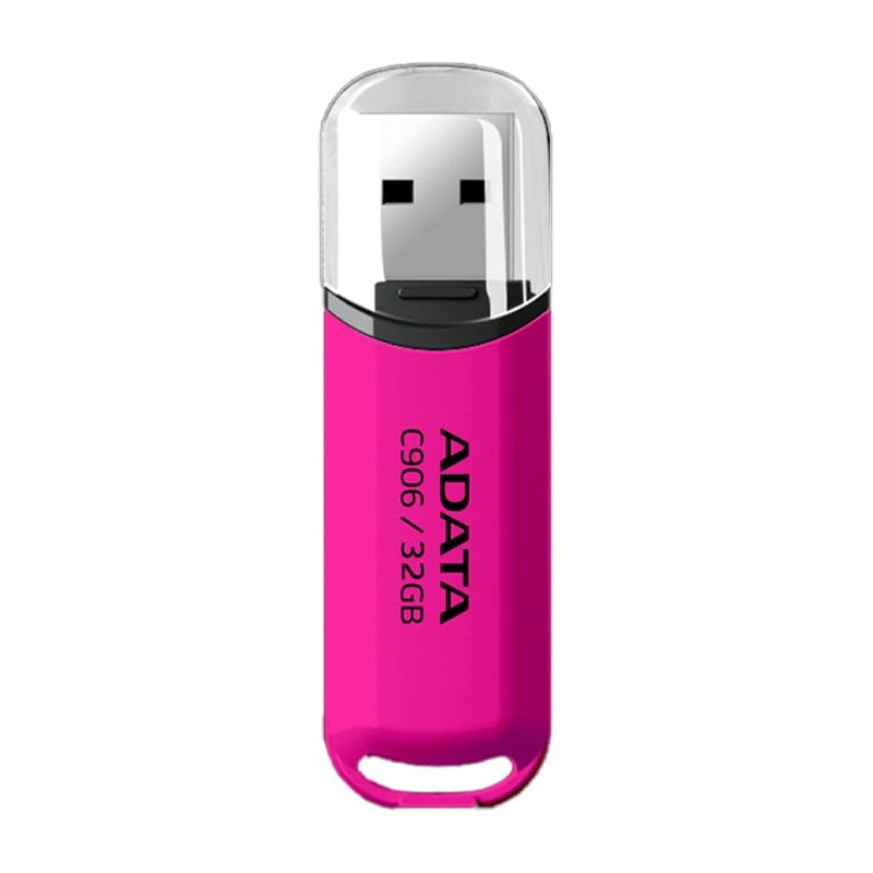 ADATA Memoria USB 32GB C906 2.0 Flash Drive Rosa AC906-32G-RPP