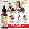 2 Pack Vitamin B12 and B6 Liquid Drops B12 Sublingual