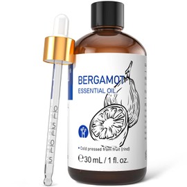 HIQILI Hiqili Aceite Esencial De Bergamota Para La Piel, Difusora Y Desodoriza, 100% Puro Y Natural - 1.01 Fl Oz