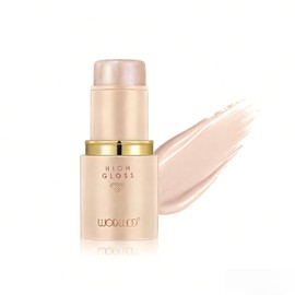 Natural Glossy Skin Highlight Stick, Cream-Shaped, Poreless, Highlight, Blush, Lip, Long Lasting - Portable, 02# Ice Champagne