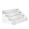 Kihor Acrylic Spice Rack, Tiered Spice Rack Shelf Seasoning Organizer