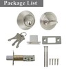 Probrico Single Cylinder Deadbolt for Exterior Door with Different Keys,
