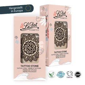 LaDot Tattoo for Children and Adults, Temporary Skin-friendly Fake Tattoos, Tattoo Stamps without Needles for Body and Arm, Waterproof, Ceramic Stamp Mandala