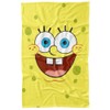 LOGOVISION Spongebob Blanket, 36"x58" Spongebob Goofy Smile Face Fleece Blanket