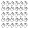 30PCS Stainless Steel Hose Clamps, 1/4" to 7/16" (6-12mm) Adjustable